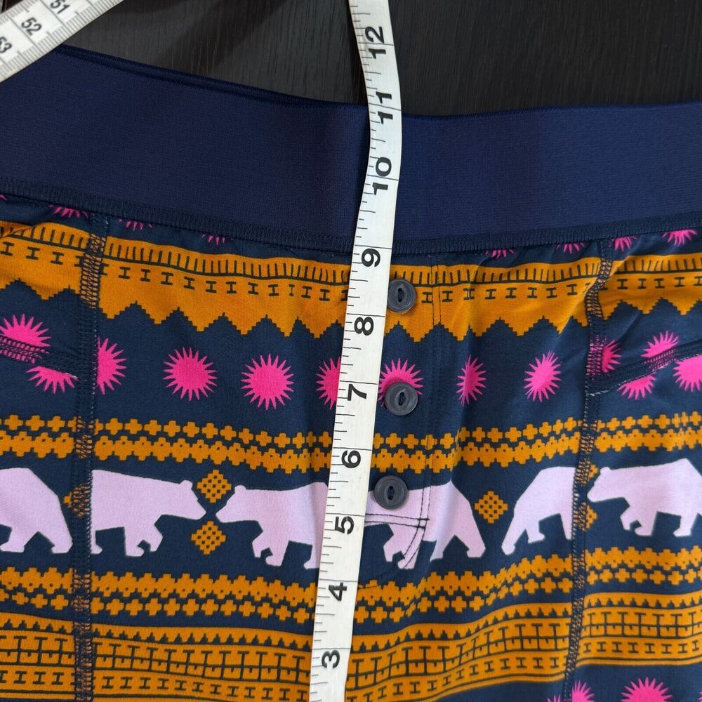 Free People Fireside Base Layer Leggings Womens Large Pants Bear Stripe Ski Snow - Picture 10 of 12